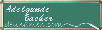 Adelgunde Backer Visitenkarte